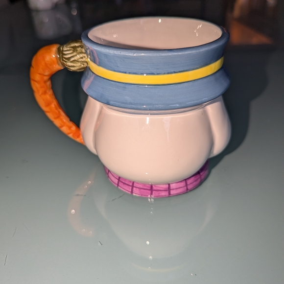 Easter Bunny Rabbit Ceramic Collectible Holiday 3D 16oz Mug - Stamped SBI - Picture 5 of 6